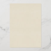 Goldener Schmetterling 50. Hochzeitstag Folieneinladung (Rückseite)