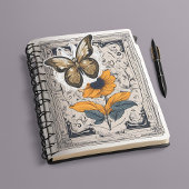 Goldener Schmetterling Aufkleber