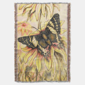 Goldener Schmetterling Decke (Vorderseite Vertikal)