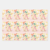 Goldener Schmetterling Geschenkpapier Set (Vorderseite)