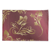 Goldener Schmetterling Kissenbezug (Rückseite)