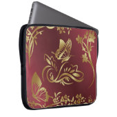 Goldener Schmetterling Laptopschutzhülle (Vorne Rechts)