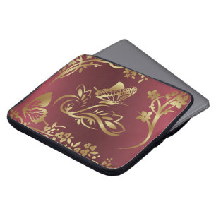 Goldener Schmetterling Laptopschutzhülle