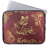 Goldener Schmetterling Laptopschutzhülle (Vorderseite)