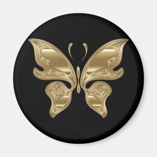 Goldener Schmetterling Magnet (Vorne)