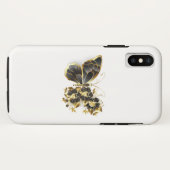 Goldener Schmetterling mit schwarzem Orchid Case-Mate iPhone Hülle (Rückseite (Horizontal))