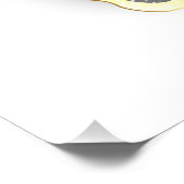 Goldener Schmetterling mit schwarzem Orchid Fotodruck (Ecke)