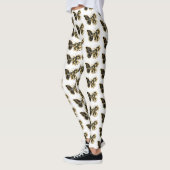 Goldener Schmetterling mit schwarzem Orchid Leggings (Links)