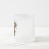 Goldener Schmetterling mit schwarzem Orchid Mattglastasse (Mittel)