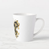 Goldener Schmetterling mit schwarzem Orchid Milchtasse (Rechts)