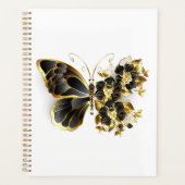 Goldener Schmetterling mit schwarzem Orchid Planer (Vorderseite)