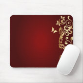 Goldener Schmetterling Mousepad (Mit Mouse)