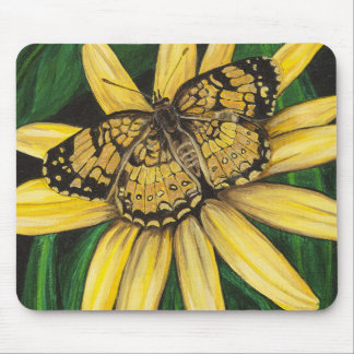 Goldener Schmetterling Mousepad