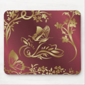 Goldener Schmetterling Mousepad (Vorne)
