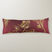 Goldener Schmetterling Seitenschläferkissen (Rückseite)