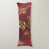 Goldener Schmetterling Seitenschläferkissen (Vorderseite Vertikal)