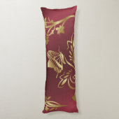 Goldener Schmetterling Seitenschläferkissen (Rückseite (Vertikal))