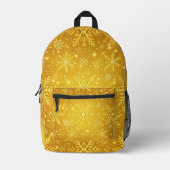 Goldener Schnee Bedruckter Rucksack (Vorderseite)
