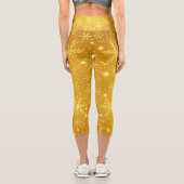 Goldener Schnee Capri Leggings (Rückseite)