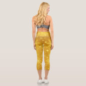 Goldener Schnee Capri Leggings (Rückseite)