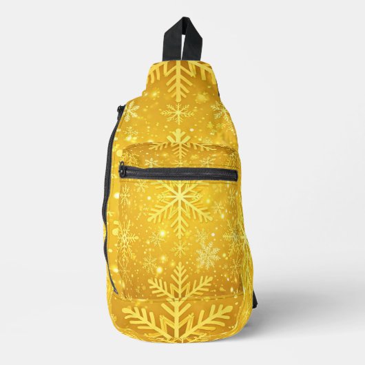 Goldener Schnee Crossbody Bag (Vorderseite)