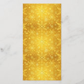 Goldener Schnee Dankeskarte (Rückseite)