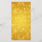 Goldener Schnee Dankeskarte (Rückseite)