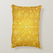 Goldener Schnee Dekokissen (Rückseite(Vertikal))