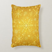 Goldener Schnee Dekokissen (Vorderseite(Vertikal))