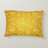 Goldener Schnee Dekokissen (Rückseite)