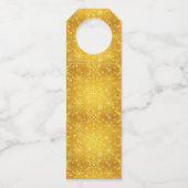 Goldener Schnee Flaschenanhänger (Vorderseite)
