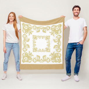 Goldener Schnee Fleecedecke
