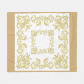 Goldener Schnee Fleecedecke (Vorderseite (Horizontal))