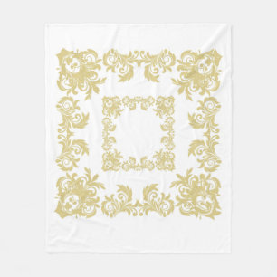 Goldener Schnee Fleecedecke