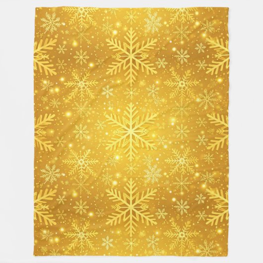 Goldener Schnee Fleecedecke (Vorderseite)