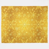 Goldener Schnee Fleecedecke (Vorderseite (Horizontal))