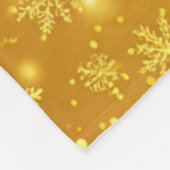 Goldener Schnee Fleecedecke (Ecke)