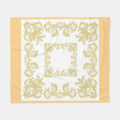 Goldener Schnee Fleecedecke (Vorderseite (Horizontal))