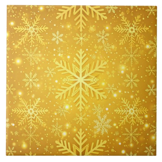 Goldener Schnee Fliese (Vorderseite)
