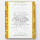 Goldener Schnee Fotoplatte (Vorderseite)