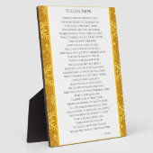 Goldener Schnee Fotoplatte (Seite)