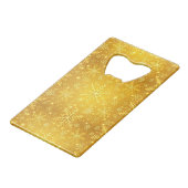 Goldener Schnee Geldbeutel Flaschenöffner (Vorderseite Schrägansicht)