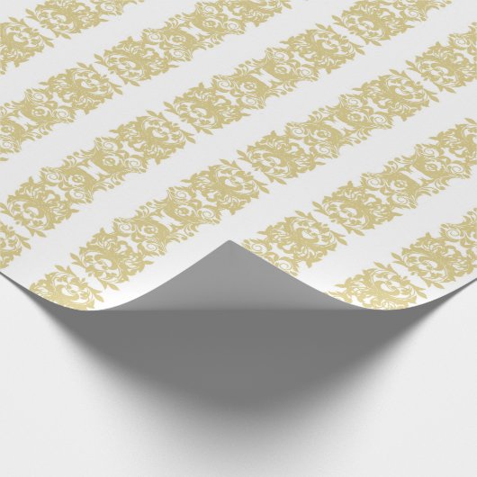 Goldener Schnee Geschenkpapier (Ecke)