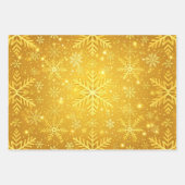 Goldener Schnee Geschenkpapier Set (Vorderseite 2)