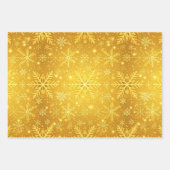 Goldener Schnee Geschenkpapier Set (Vorderseite)