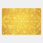 Goldener Schnee Geschenkpapier Set (Vorderseite 2)