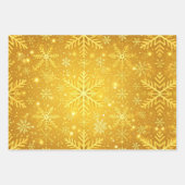 Goldener Schnee Geschenkpapier Set (Vorderseite 3)