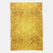 Goldener Schnee Geschirrtuch (Vertikal)