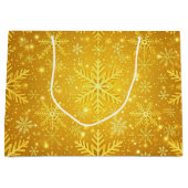 Goldener Schnee Große Geschenktüte (Vorderseite)