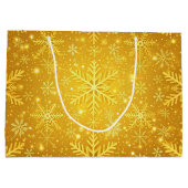 Goldener Schnee Große Geschenktüte (Rückseite)